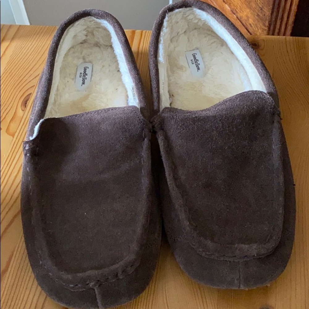 Goodfellow Brown/Chocolate Fuzzy slip ons
